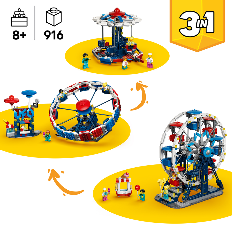 Lego Creator 3 In 1 Iconic Ferris Wheel Toy 31389