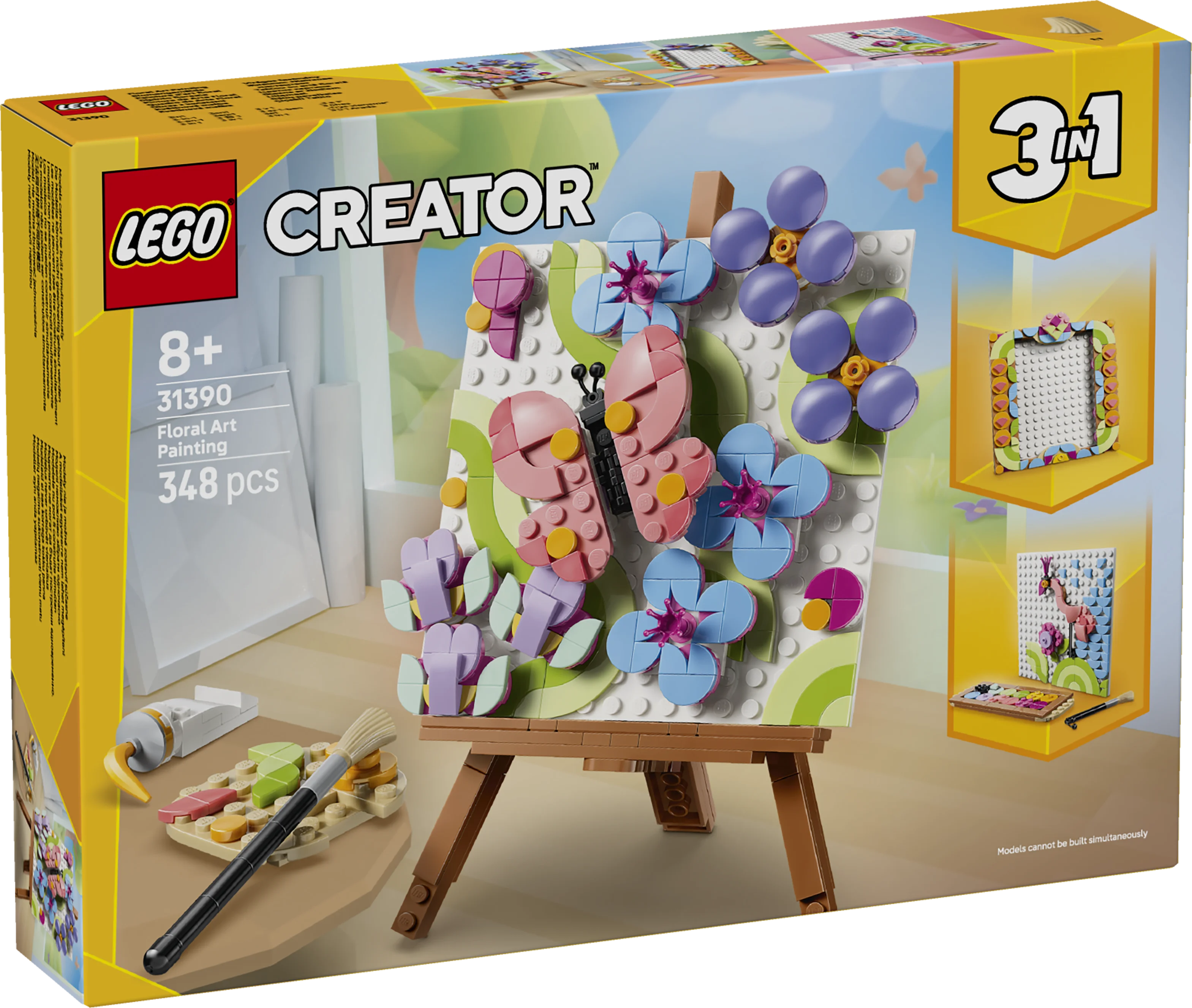 Lego Creator 3 In 1 Floral Art Decor Painting 31390