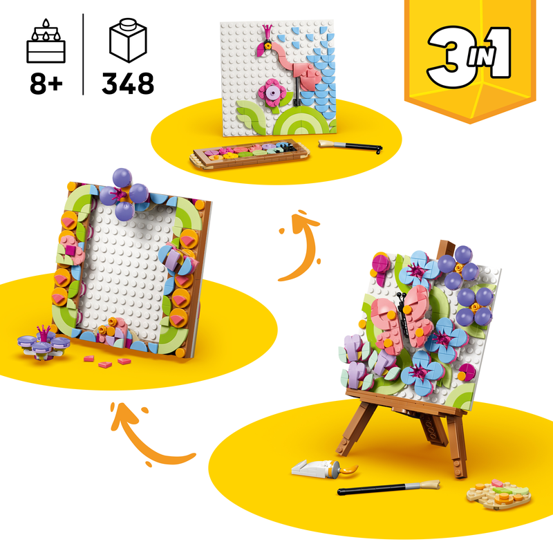 Lego Creator 3 In 1 Floral Art Decor Painting 31390