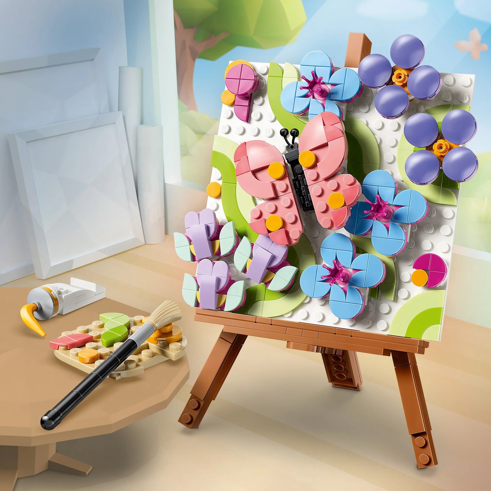 Lego Creator 3 In 1 Floral Art Decor Painting 31390