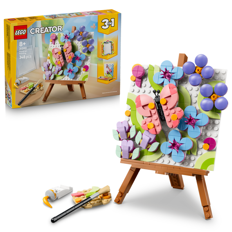 Lego Creator 3 In 1 Floral Art Decor Painting 31390