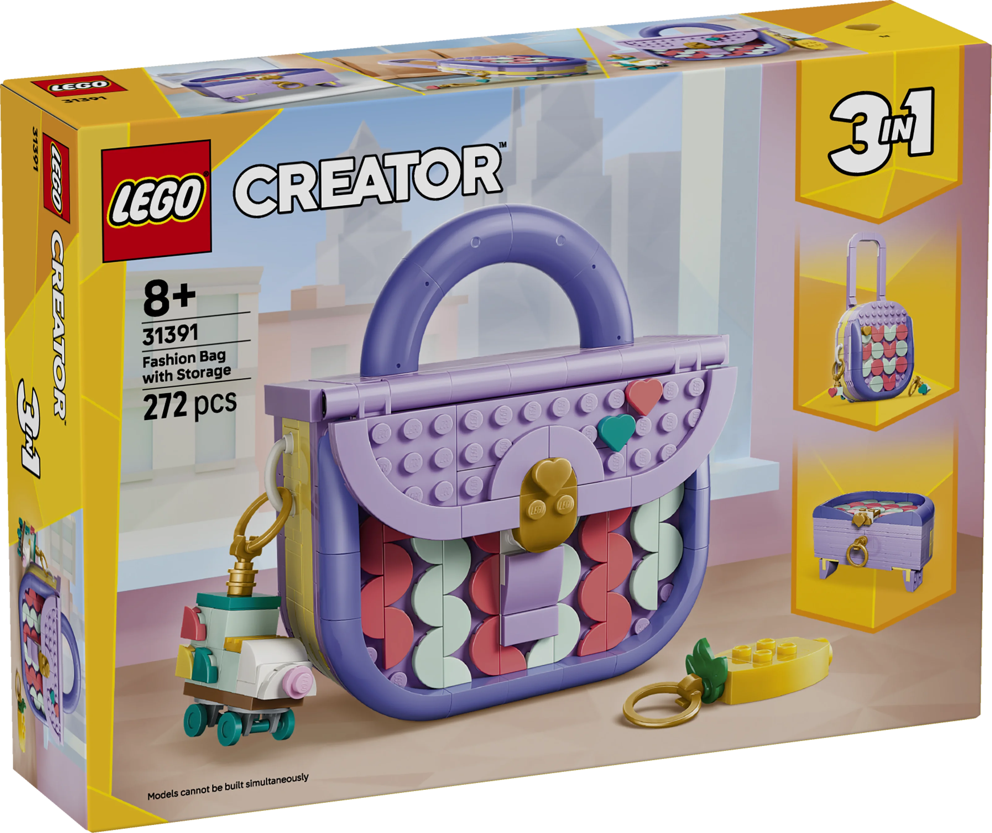 Lego Creator 3 In 1 Art Fashion Bag With Storage 31391