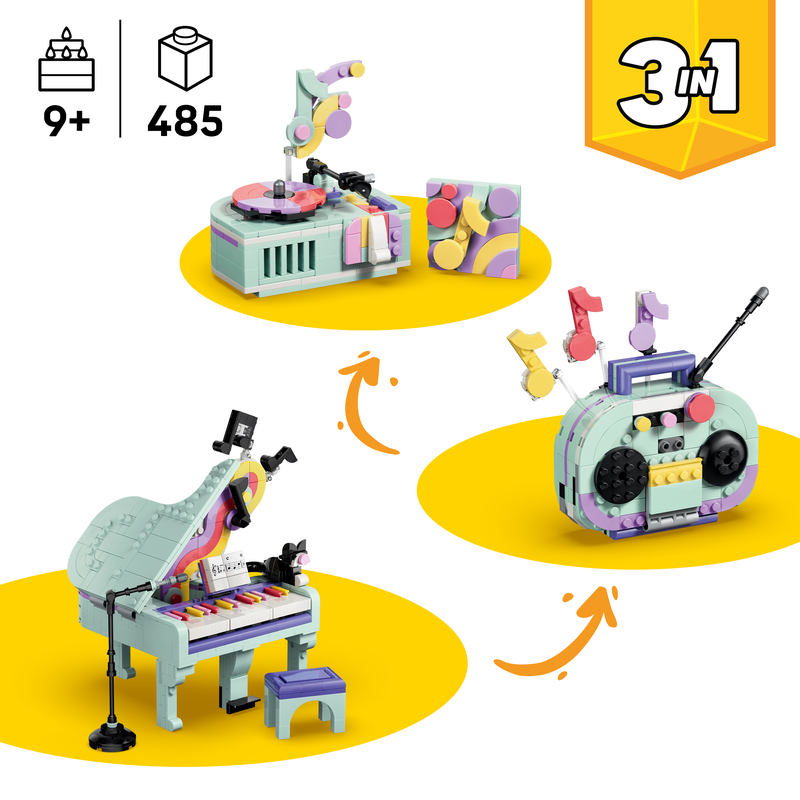 Lego Creator 3 In 1 Music Decor Piano With Cat 31392
