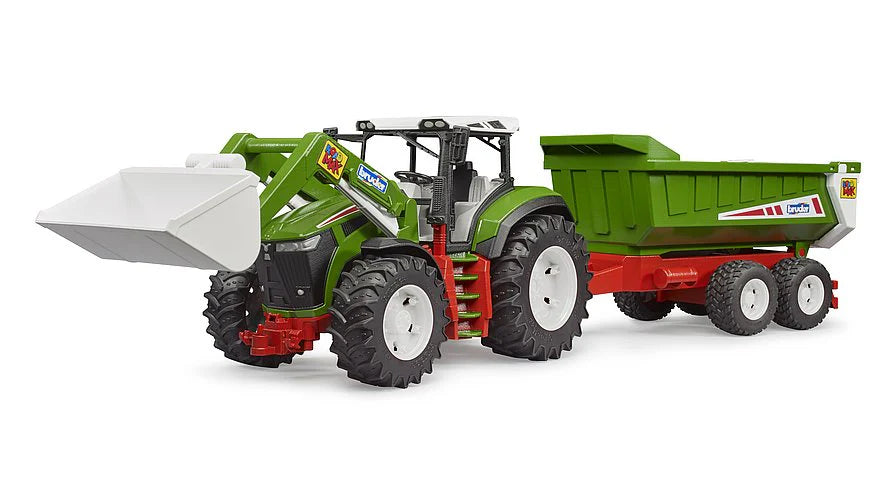 Bruder Roadmax Tractor With Frontloader And Rear Tipper