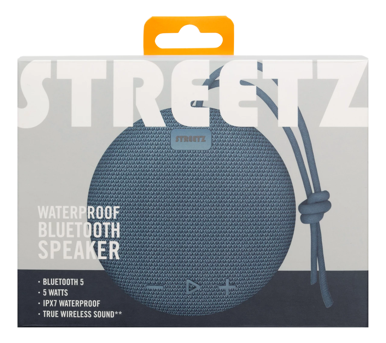 Streetz Waterproof Bluetooth Speaker Blue