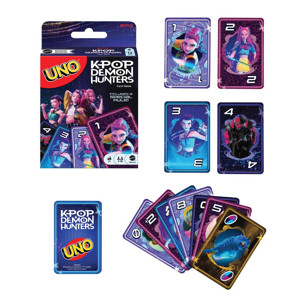 Uno Kpop Demon Hunters Card Game For Kids, Adults & Family Night, Parties And Travel
