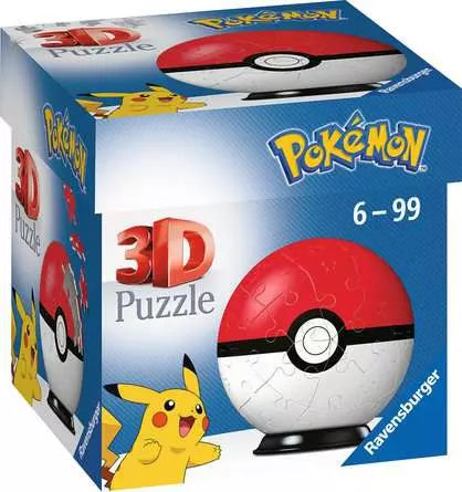 Ravensburger Pokemon Pokeball 54 Piece 3D Jigsaw Puzzle Assortment