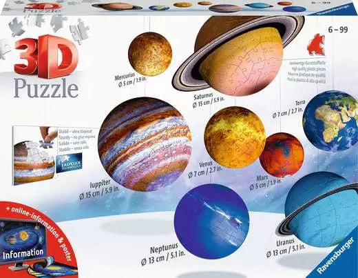 Ravensburger Planetary Solar System 3D Jigsaw Puzzles
