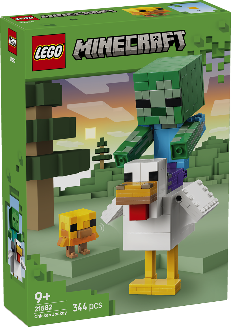 Lego® Minecraft® Chicken Jockey Building Toy Decor 21582