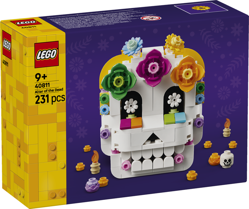 Lego® Altar Of The Dead Día De Los Muertos Skull Decor 40811