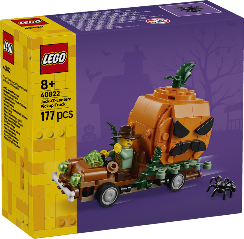 Lego® Jack-O’-Lantern Pickup Truck Halloween Craft Toy Set 40822