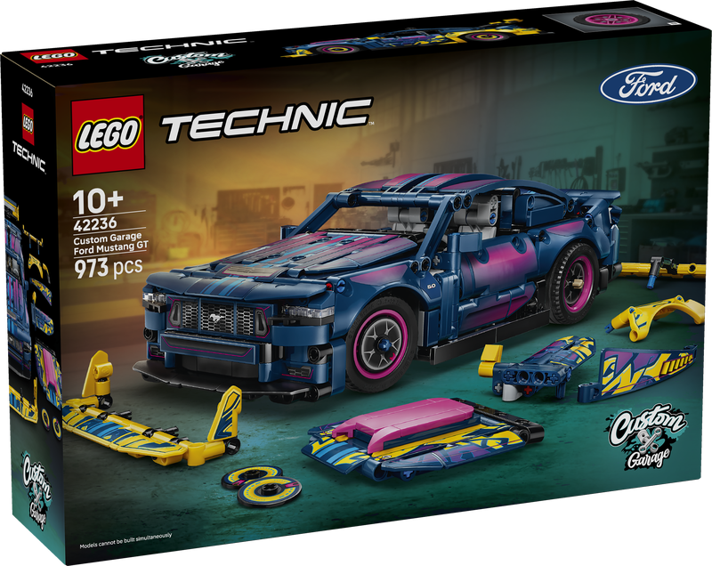 Lego® Technic™ Custom Garage Ford Mustang Gt Car Toy 42236