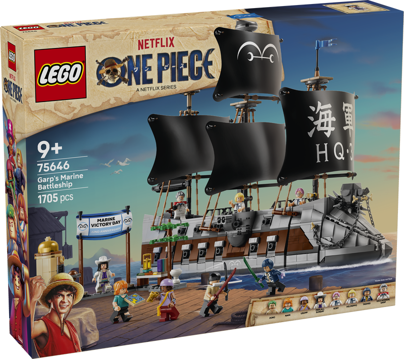 Lego® One Piece Garp’s Marine Battleship Building Toy 75646