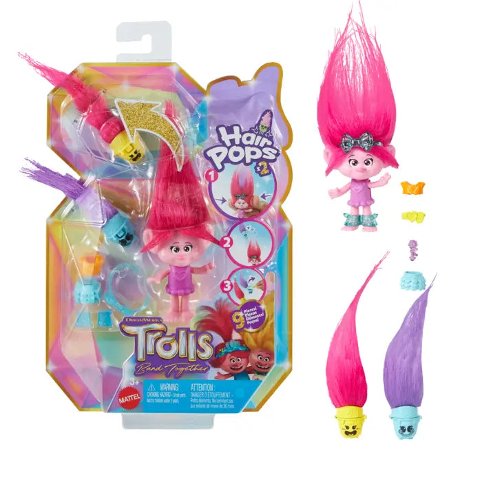 Dreamworks Trolls Band Together Hair Pops Small Dolls & Accessories Assortment