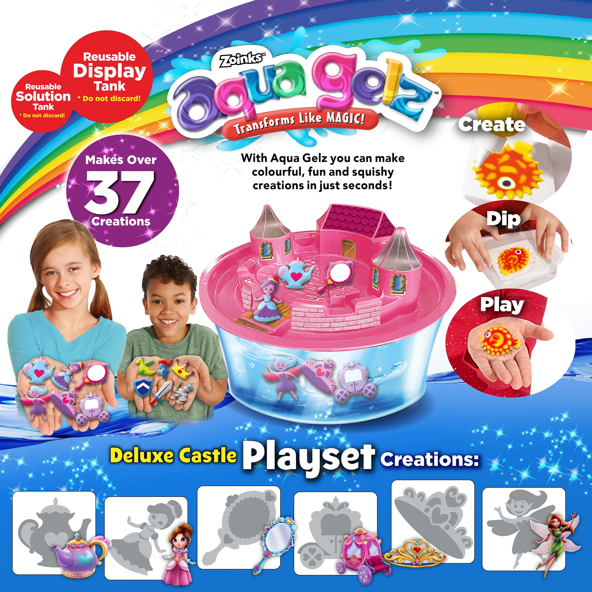 Aquagelz Deluxe Castle Playset - Pink