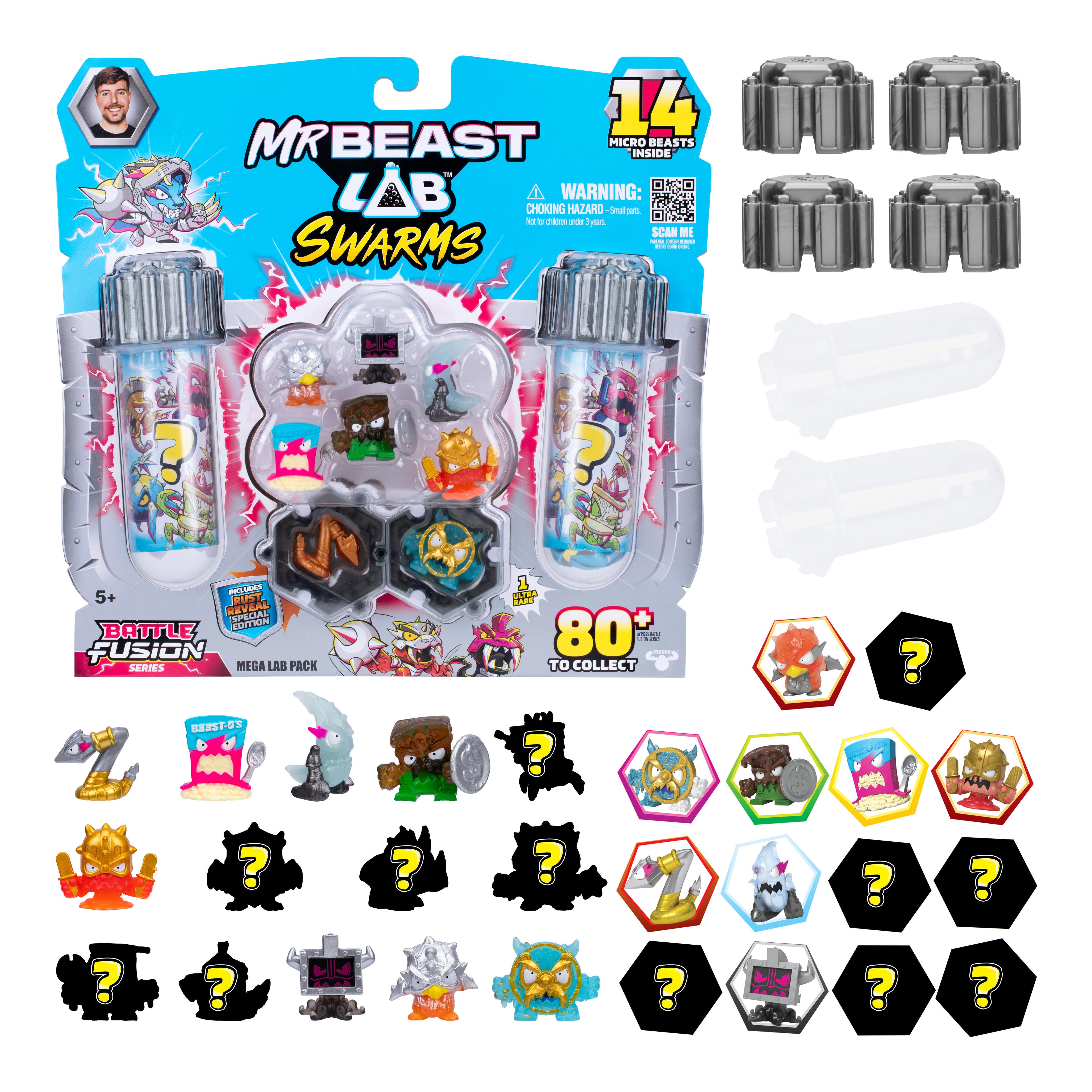 Mrbeast Lab Swarms Battle Fusion Series Mega Lab 14 Pack Assortment