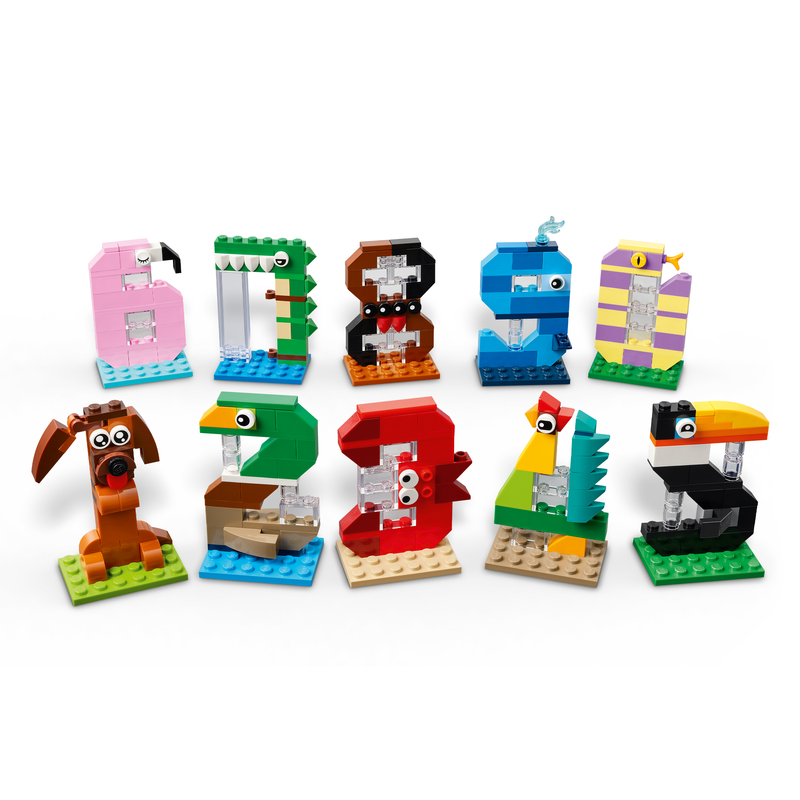 Lego Birthday Numbers - Cake Topper With Animal Toys 40807