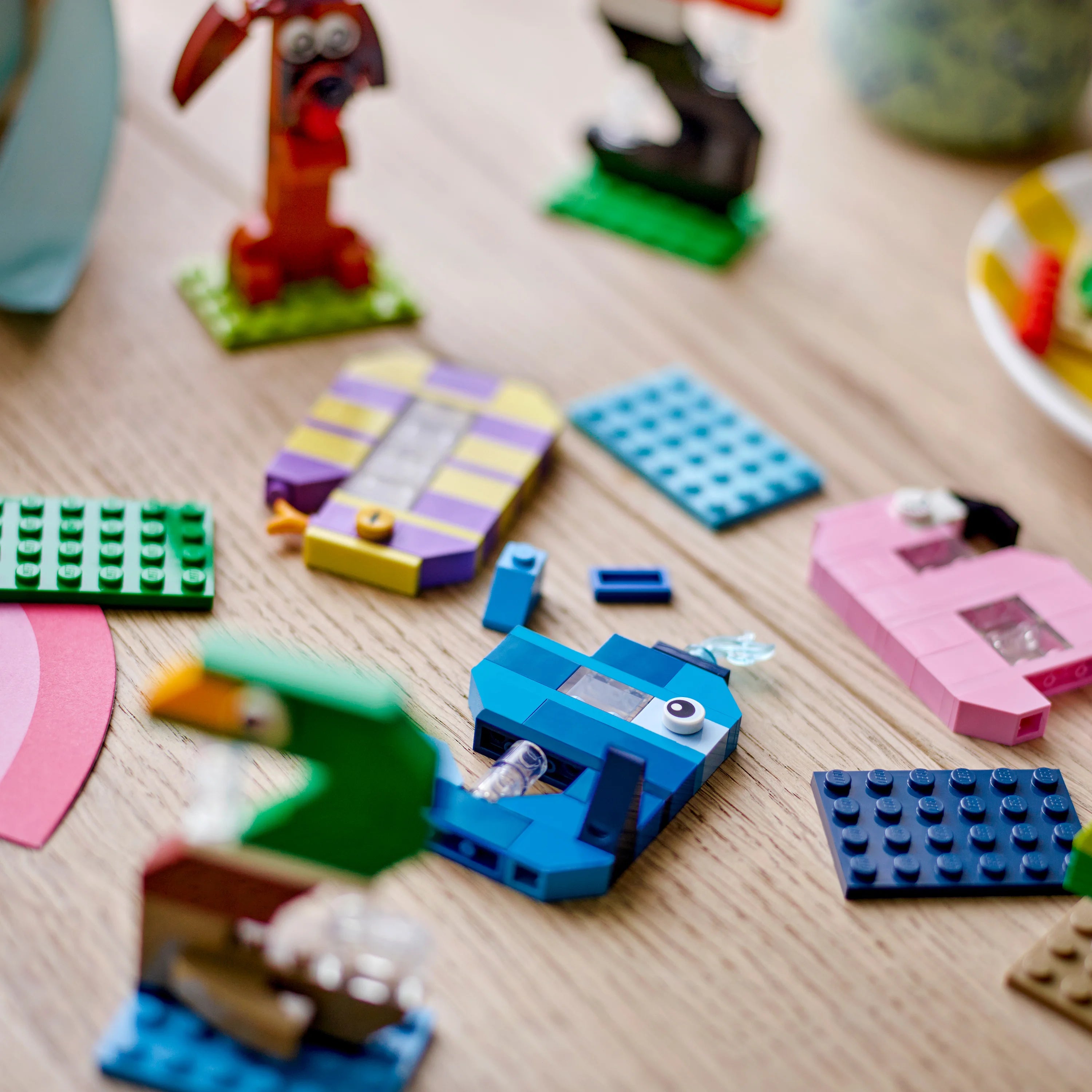 Lego Birthday Numbers - Cake Topper With Animal Toys 40807