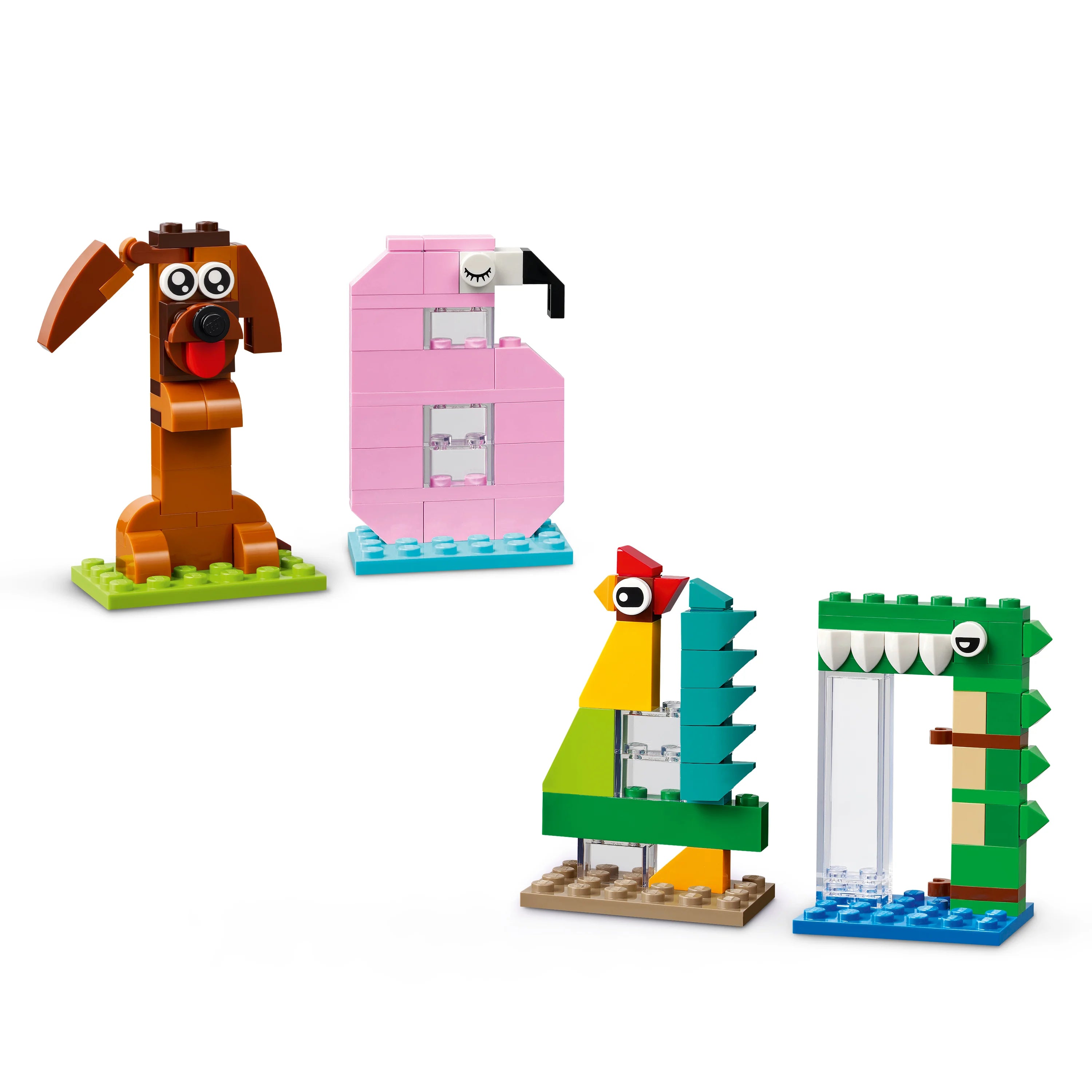 Lego Birthday Numbers - Cake Topper With Animal Toys 40807