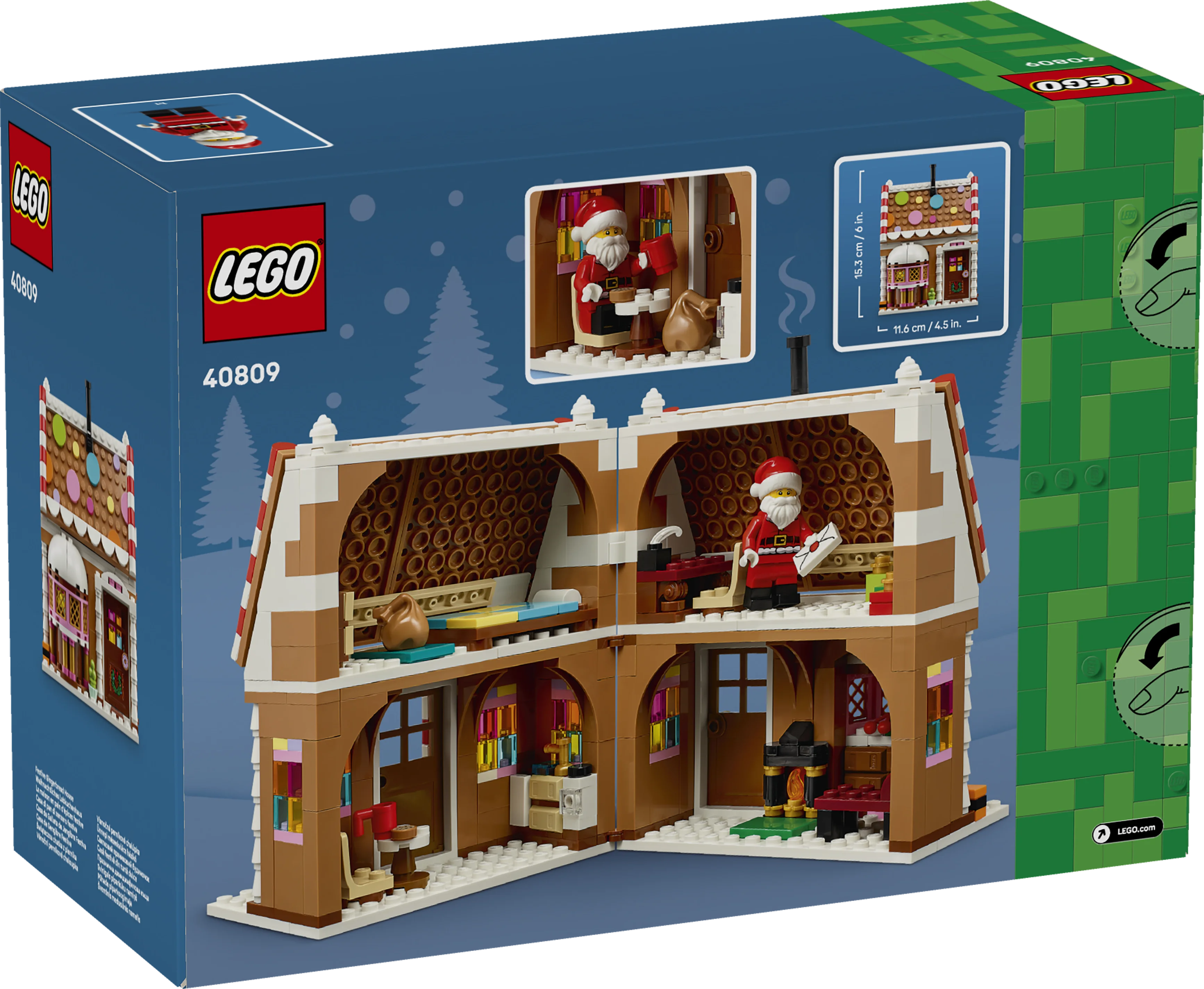 Lego® Festive Gingerbread House Christmas Toy For Kids 40809