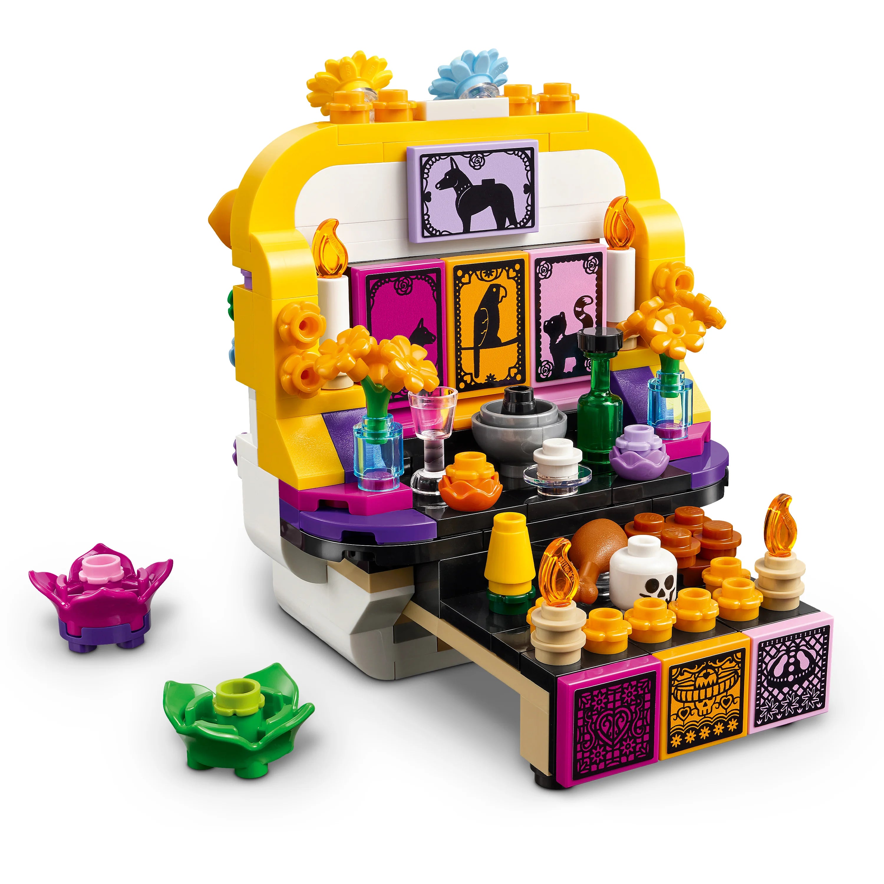 Lego® Altar Of The Dead Día De Los Muertos Skull Decor 40811