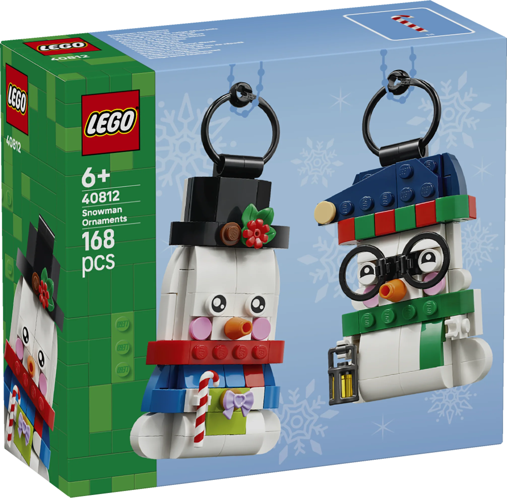 Lego® Snowman Ornaments Christmas Decor Holiday Decorations 40812