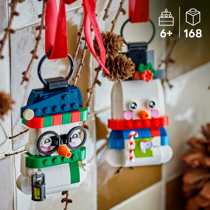 Lego® Snowman Ornaments Christmas Decor Holiday Decorations 40812