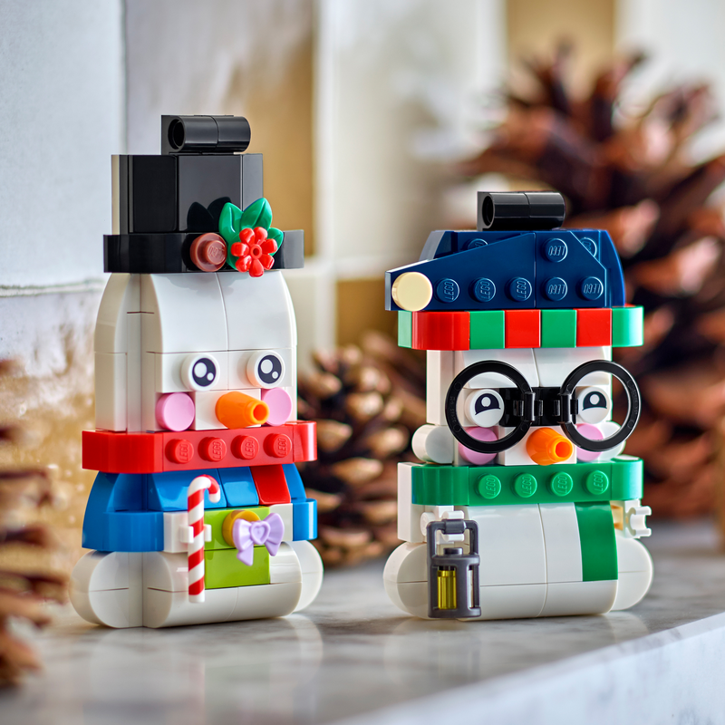 Lego® Snowman Ornaments Christmas Decor Holiday Decorations 40812