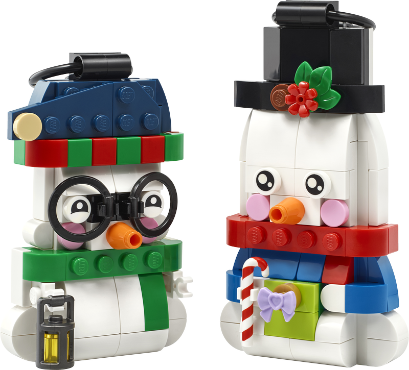 Lego® Snowman Ornaments Christmas Decor Holiday Decorations 40812