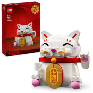 Lego® Lucky Cat Good Luck Decor Piece Building Kit 40813