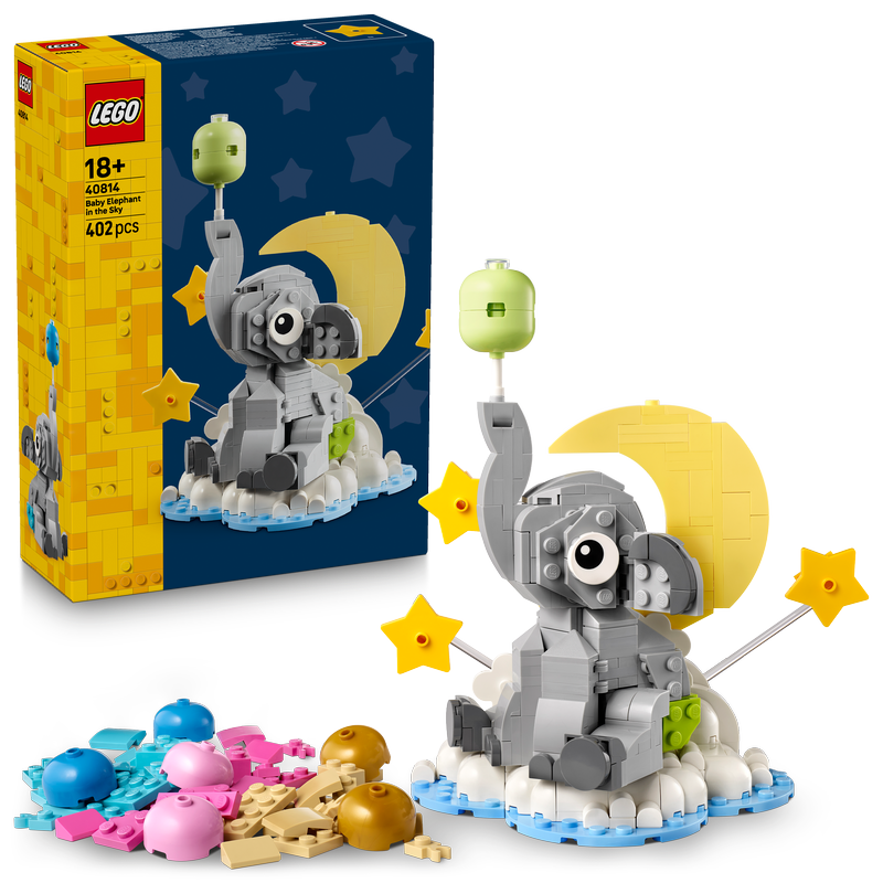 Lego Baby Elephant In The Sky Set For Adults 40814