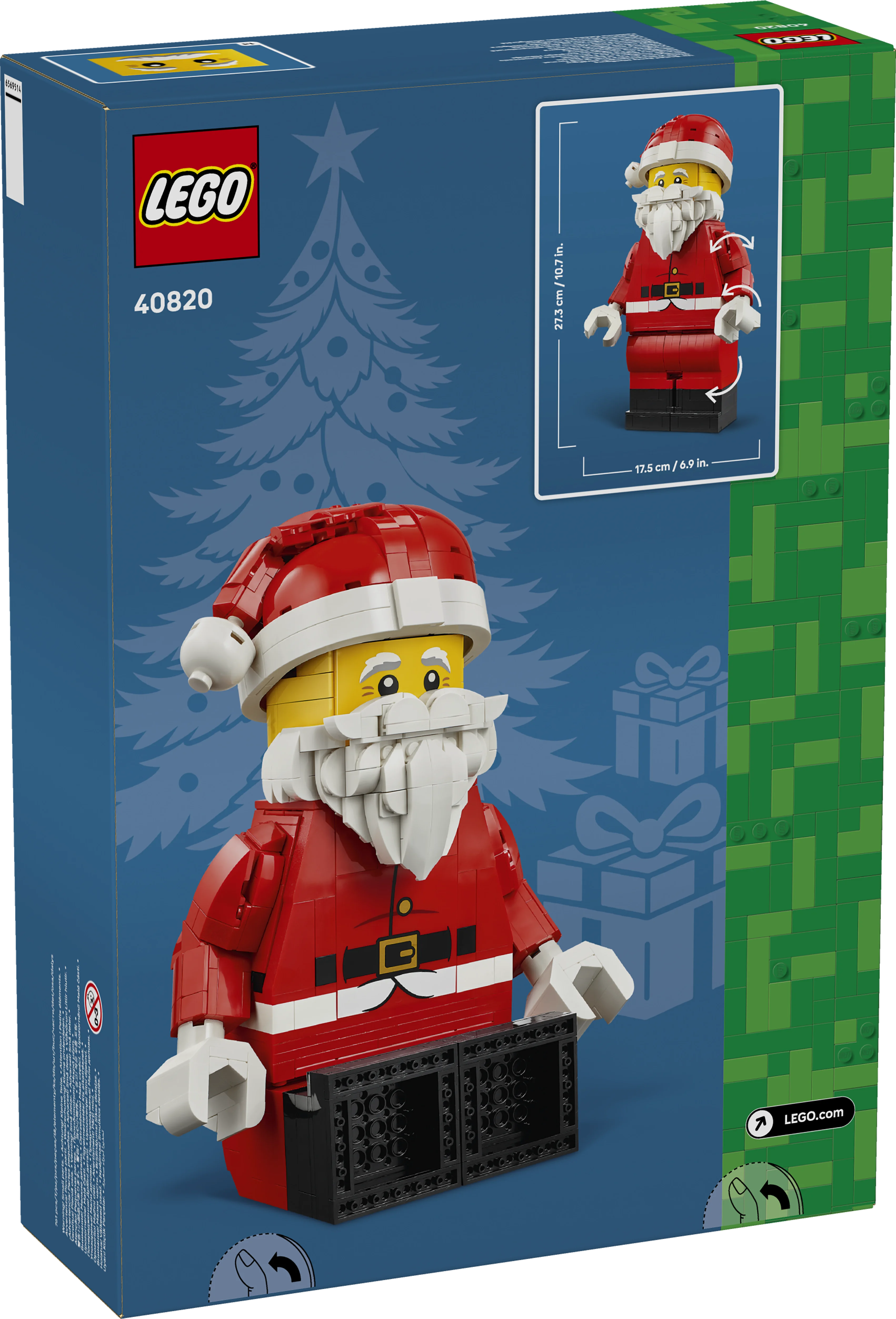 Lego® Up-Scaled Santa Minifigure Christmas Toy Decoration 40820