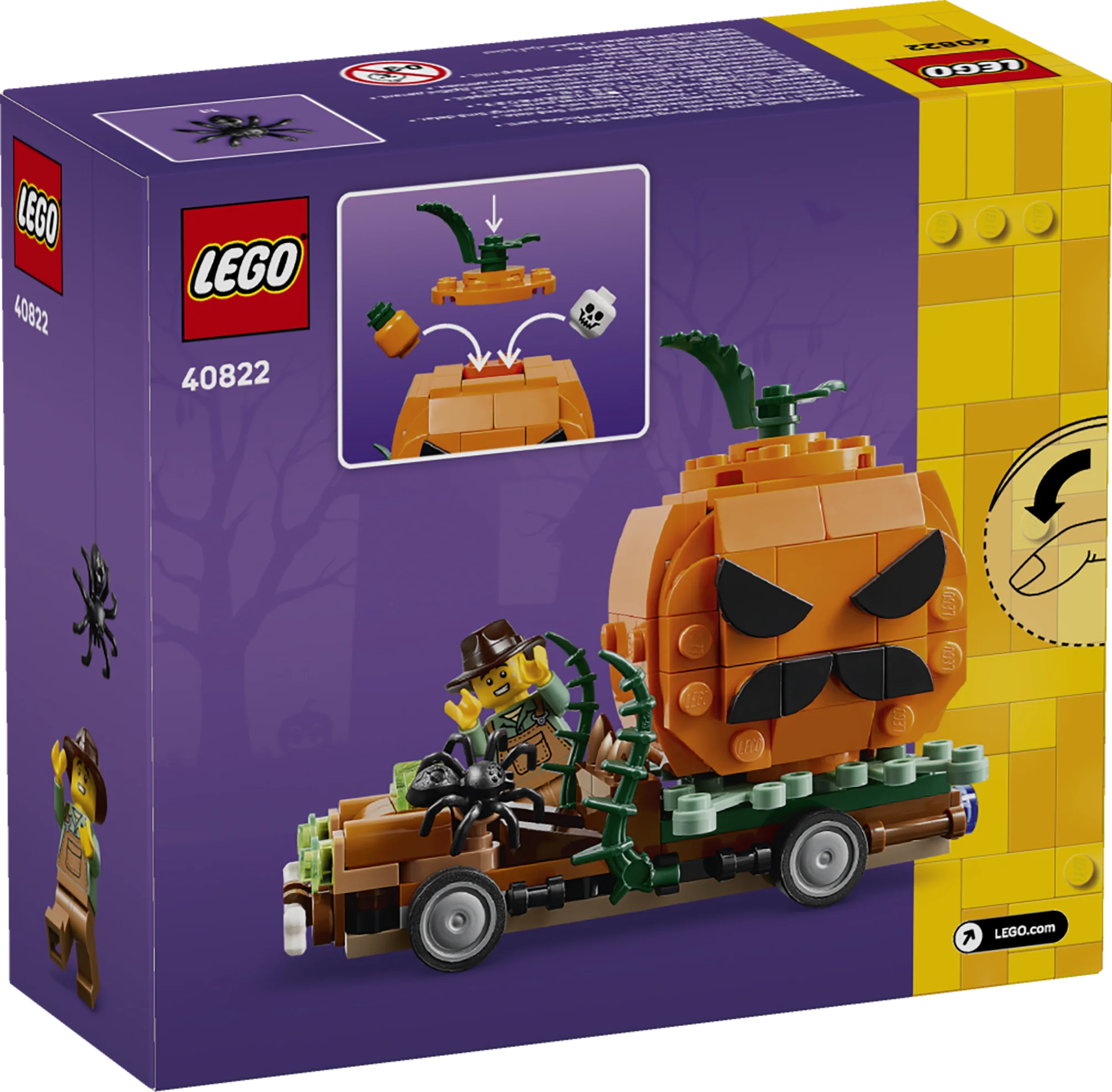 Lego® Jack-O’-Lantern Pickup Truck Halloween Craft Toy Set 40822