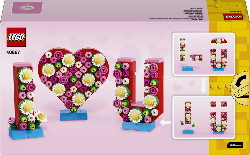 Lego® Love Letters - Love Heart Decor Building Toy 40867