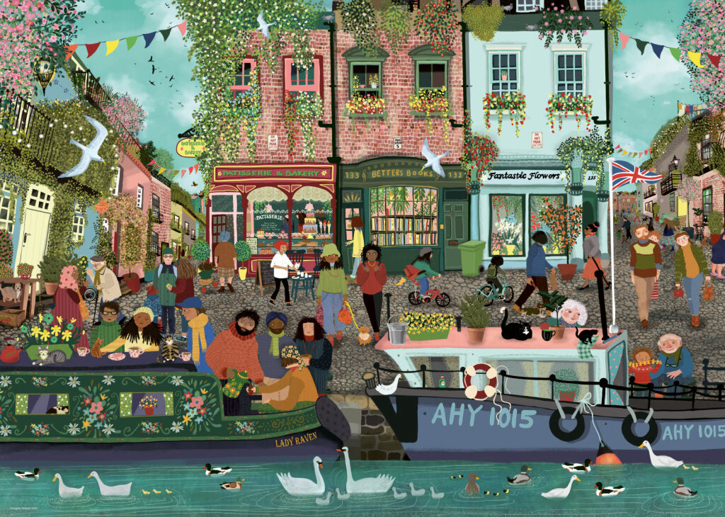 Ravensburger Riverside Town 1000 Piece Jigsaw Puzzle