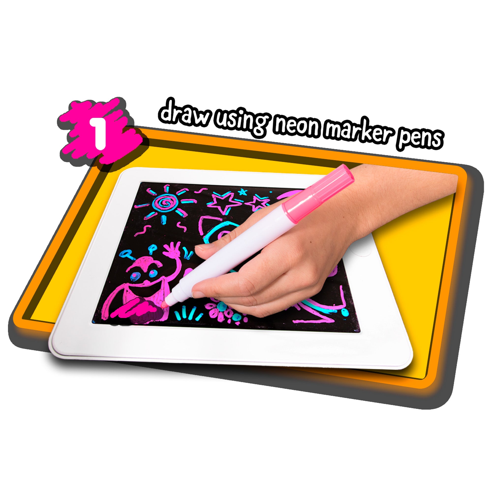 Glowpad Doodle Drawing Board Neon