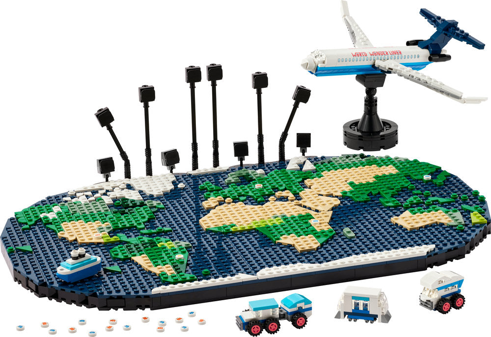 Lego Family Travel Moments World Map Toy Set 41838