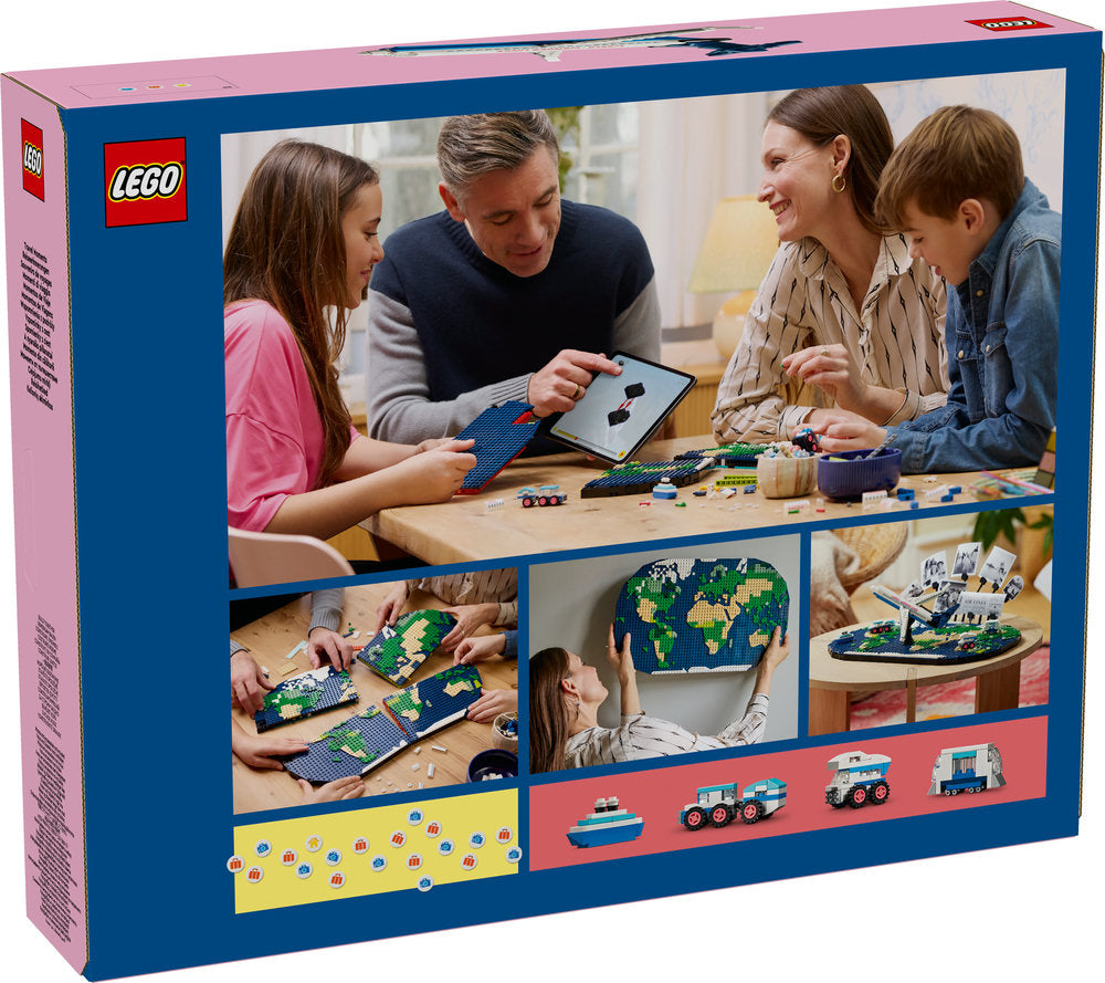 Lego Family Travel Moments World Map Toy Set 41838