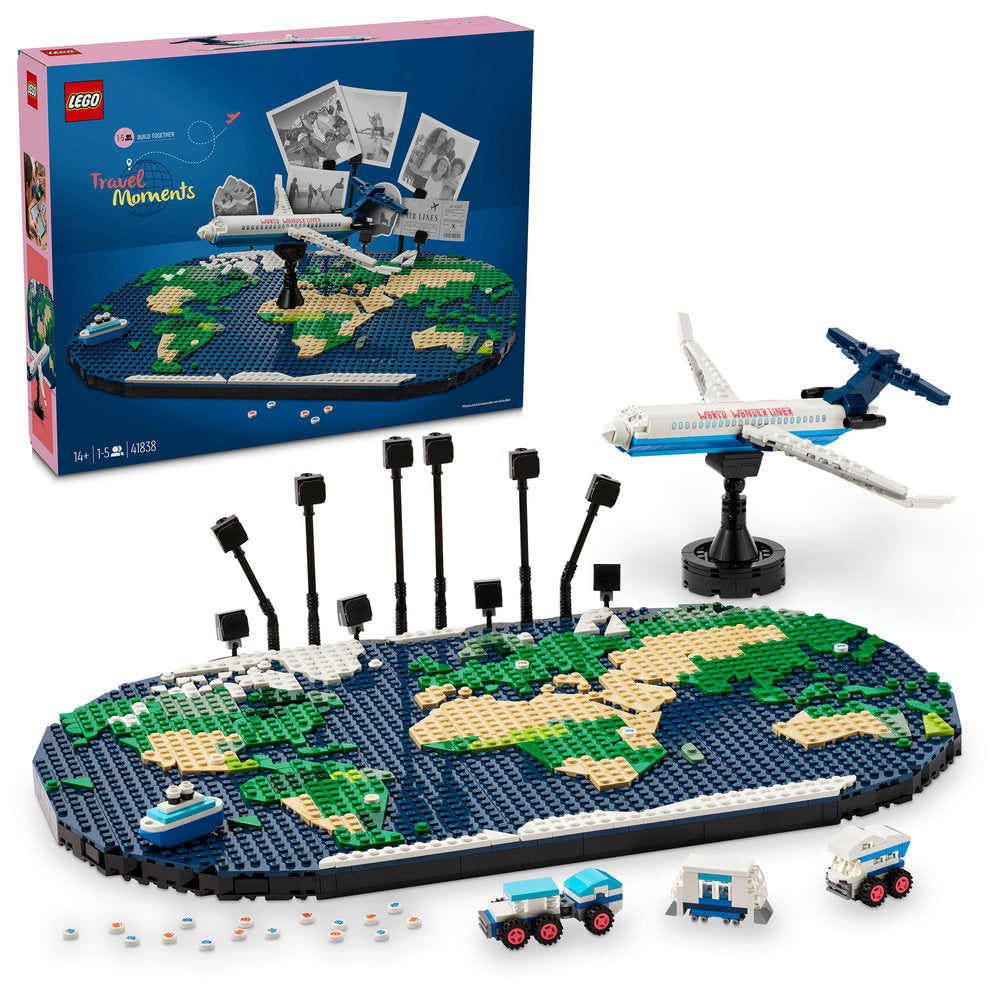 Lego Family Travel Moments World Map Toy Set 41838