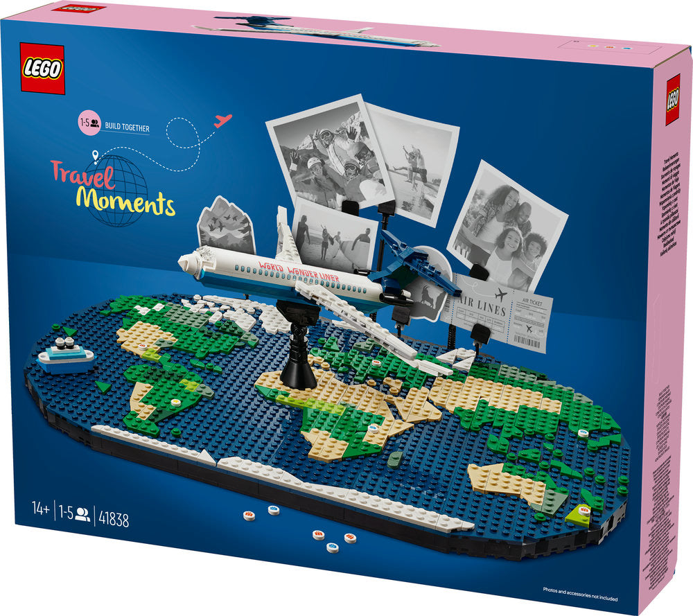 Lego Family Travel Moments World Map Toy Set 41838