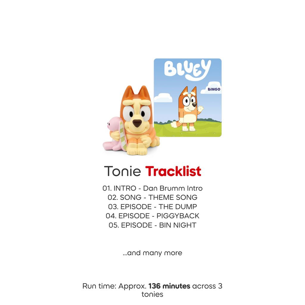 Tonies Audio Character Set Bluey Bingo And Muffin