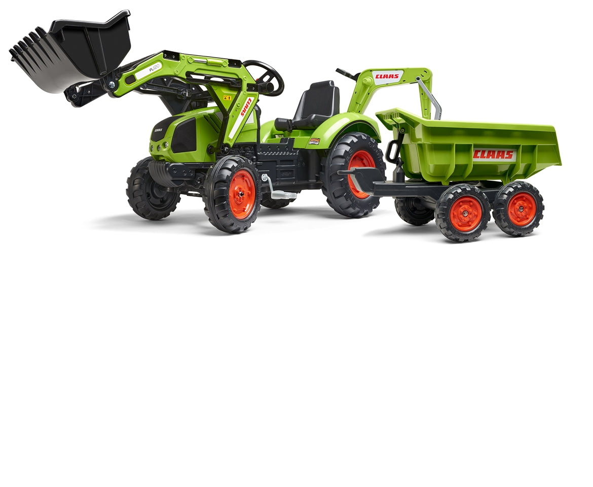 Claas Backhoe With Excavator And Maxi Tilt Trailer