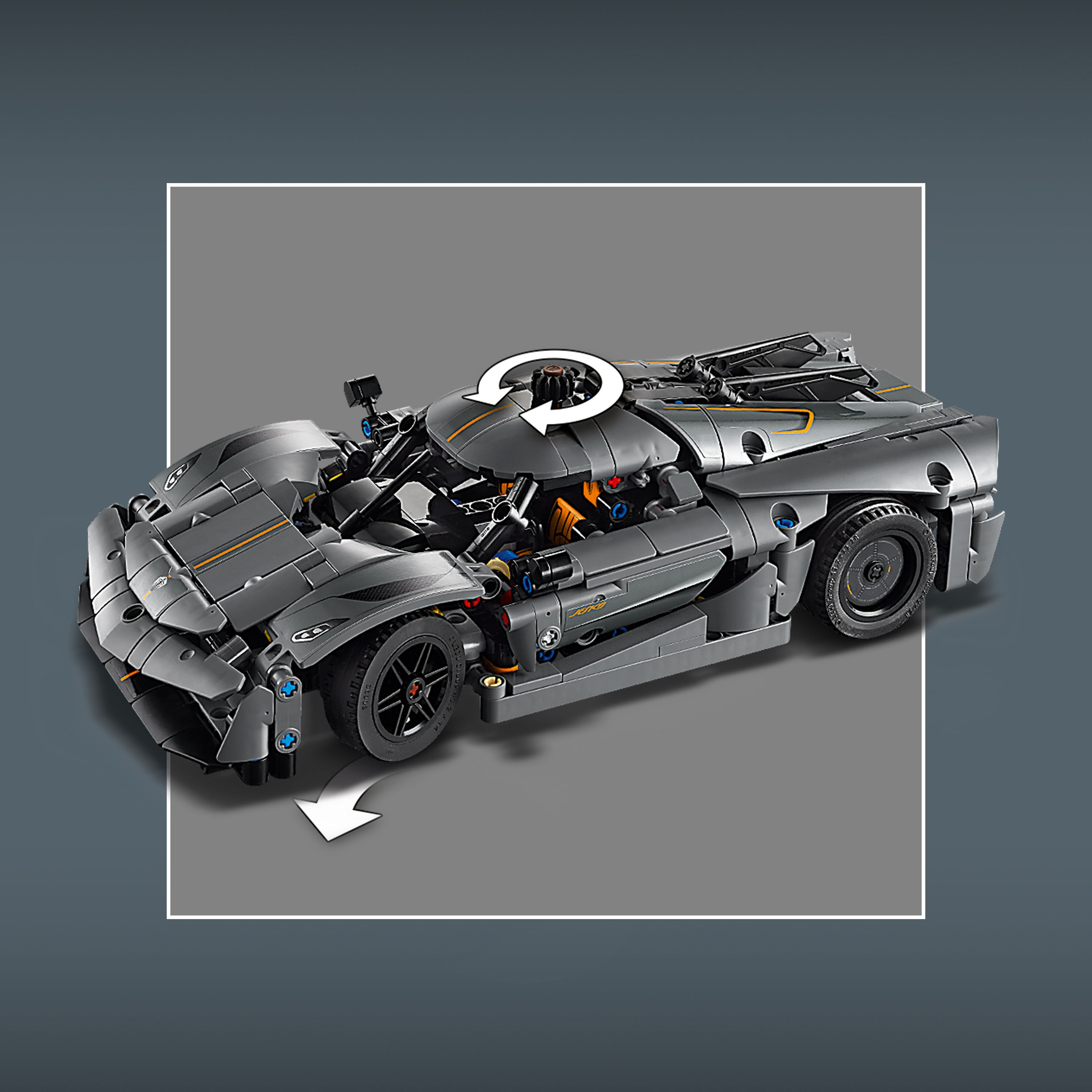 Lego® Technic Koenigsegg Jesko Absolut Grey Hypercar 42173