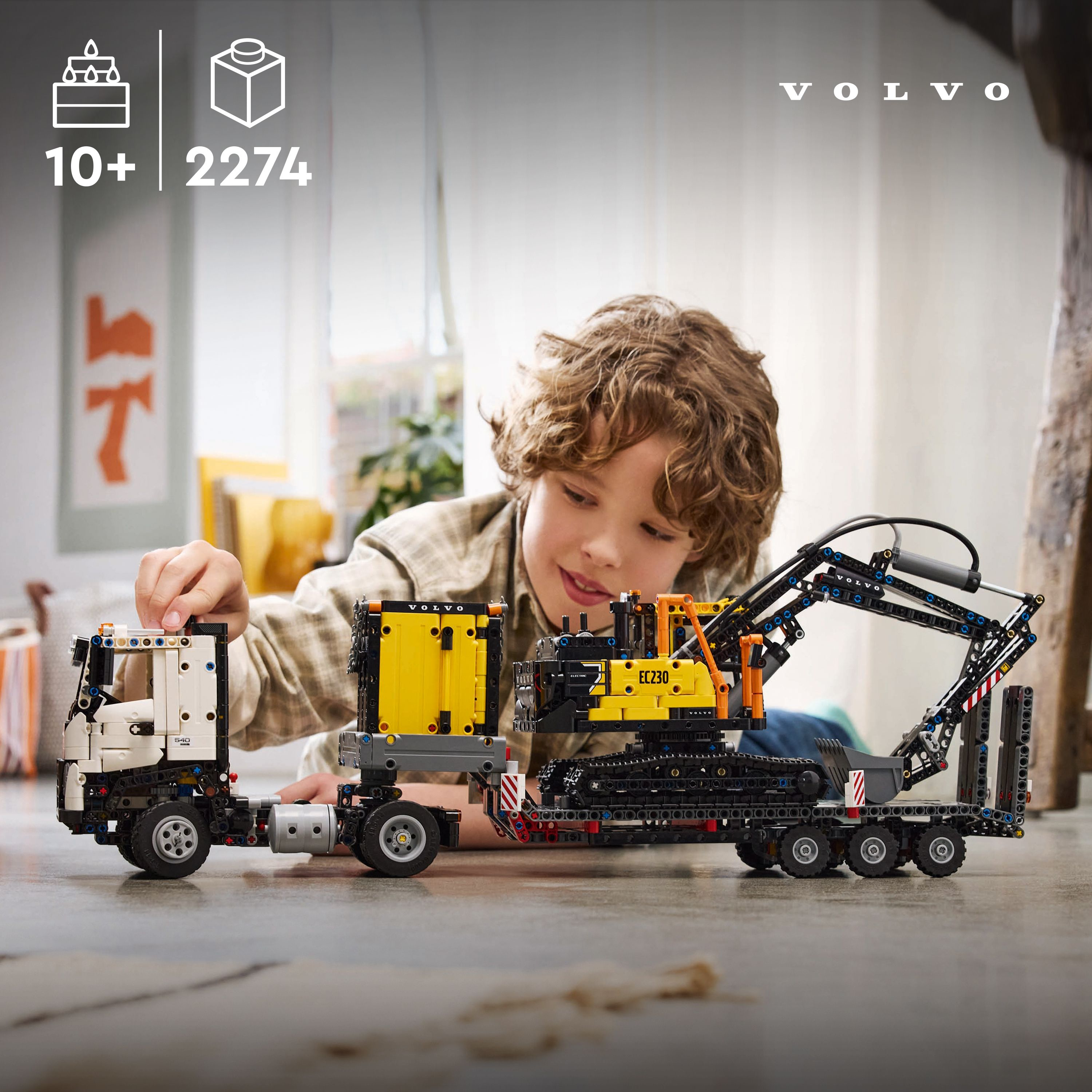 Lego® Technic Volvo Fmx Truck & Ec230 Electric Excavator 42175