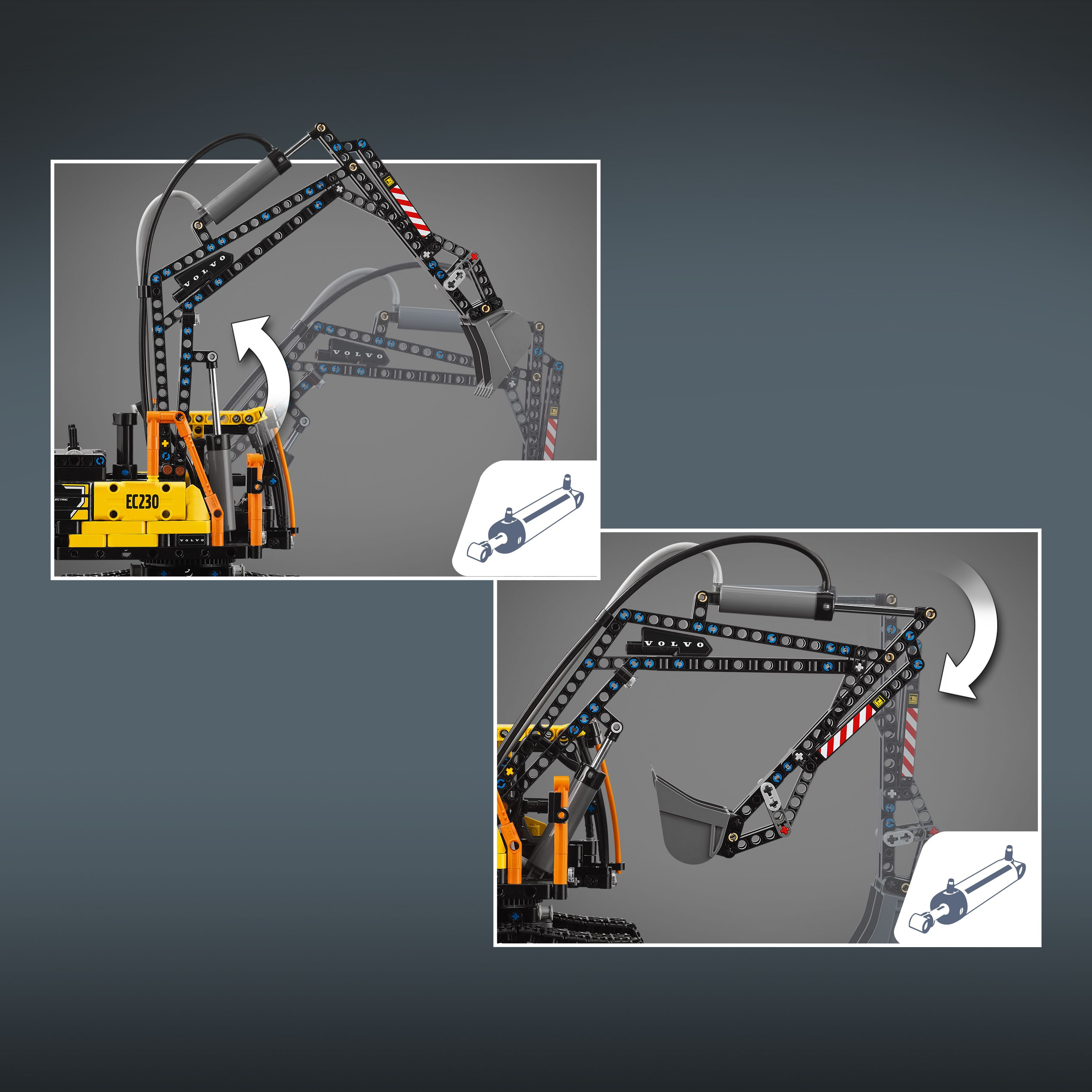 Lego® Technic Volvo Fmx Truck & Ec230 Electric Excavator 42175