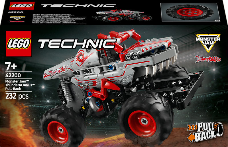 Lego® Technic Monster Jam™ Thunderroarus™ Pull-Back Truck Toy 42200