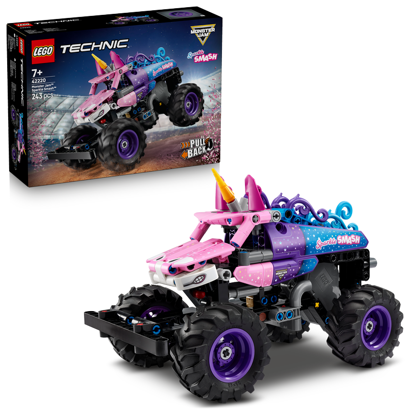 Lego® Technic Monster Jam™ Sparkle Smash™ Pull-Back Toy 42220