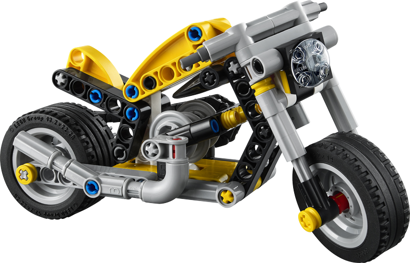 Lego Technic Yellow Motorbike Toy Model Kit 42225
