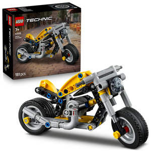 Lego Technic Yellow Motorbike Toy Model Kit 42225