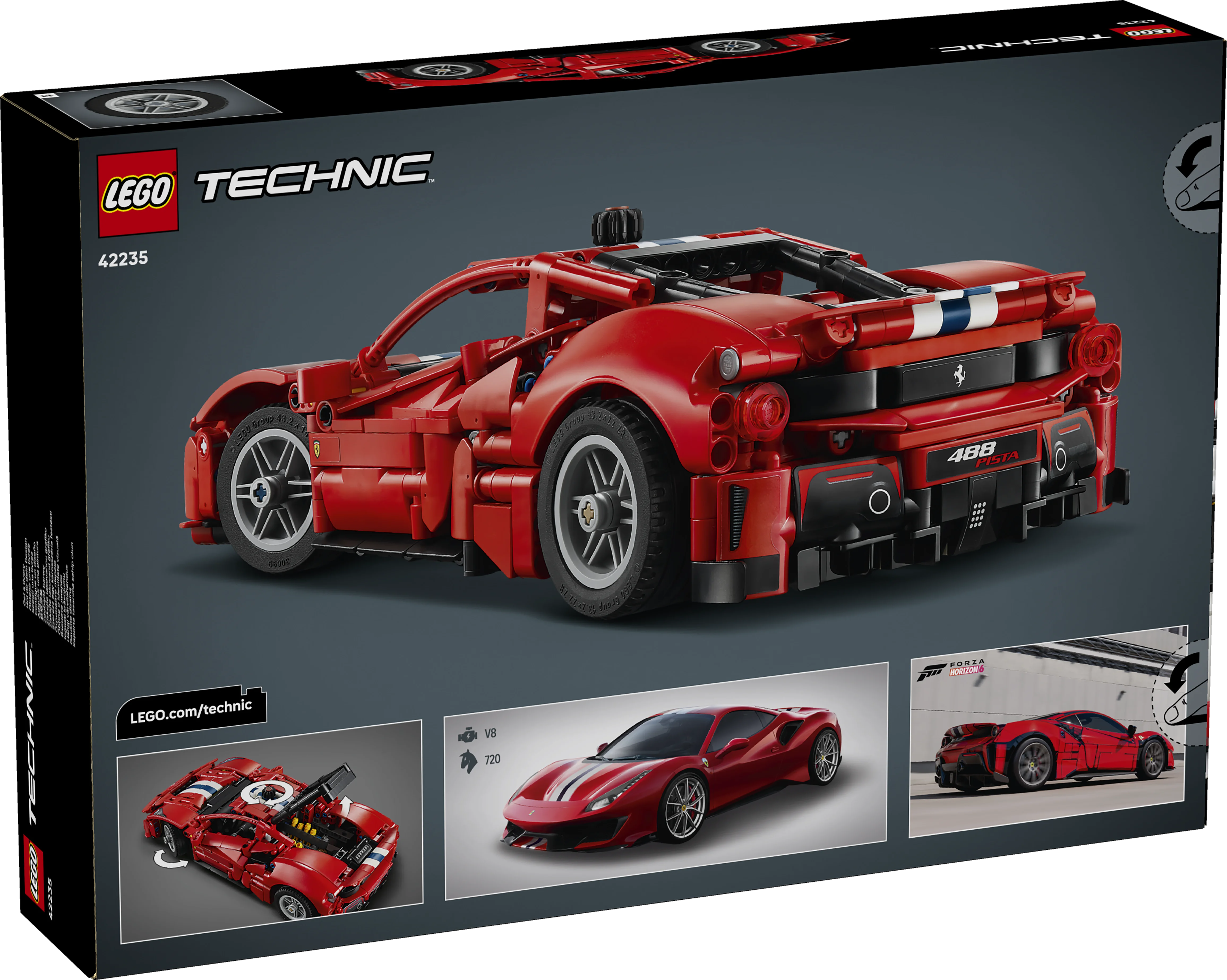 Lego® Technic™ Ferrari 488 Pista Car Building Toy 42235